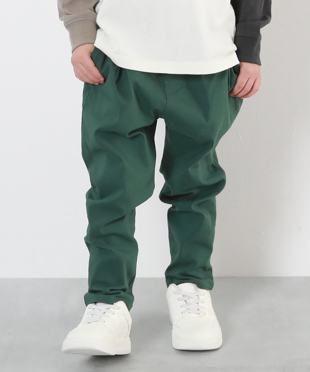 【デビロック/devirock / KIDS】のよくばりストレッチ ツイル タックパンツ ロングパンツ 長ズボン ボトムス インテリア・キッズ・メンズ・レディースファッション・服の通販 founy(ファニー) 　ファッション　Fashion　キッズファッション　KIDS　ボトムス　Bottoms/Kids　ストレッチ　Stretch　ツイル　Twill　ロング　Long　おすすめ　Recommend　ボトルグリーン|ID: prp329100004528702 ipo3291000000032096374