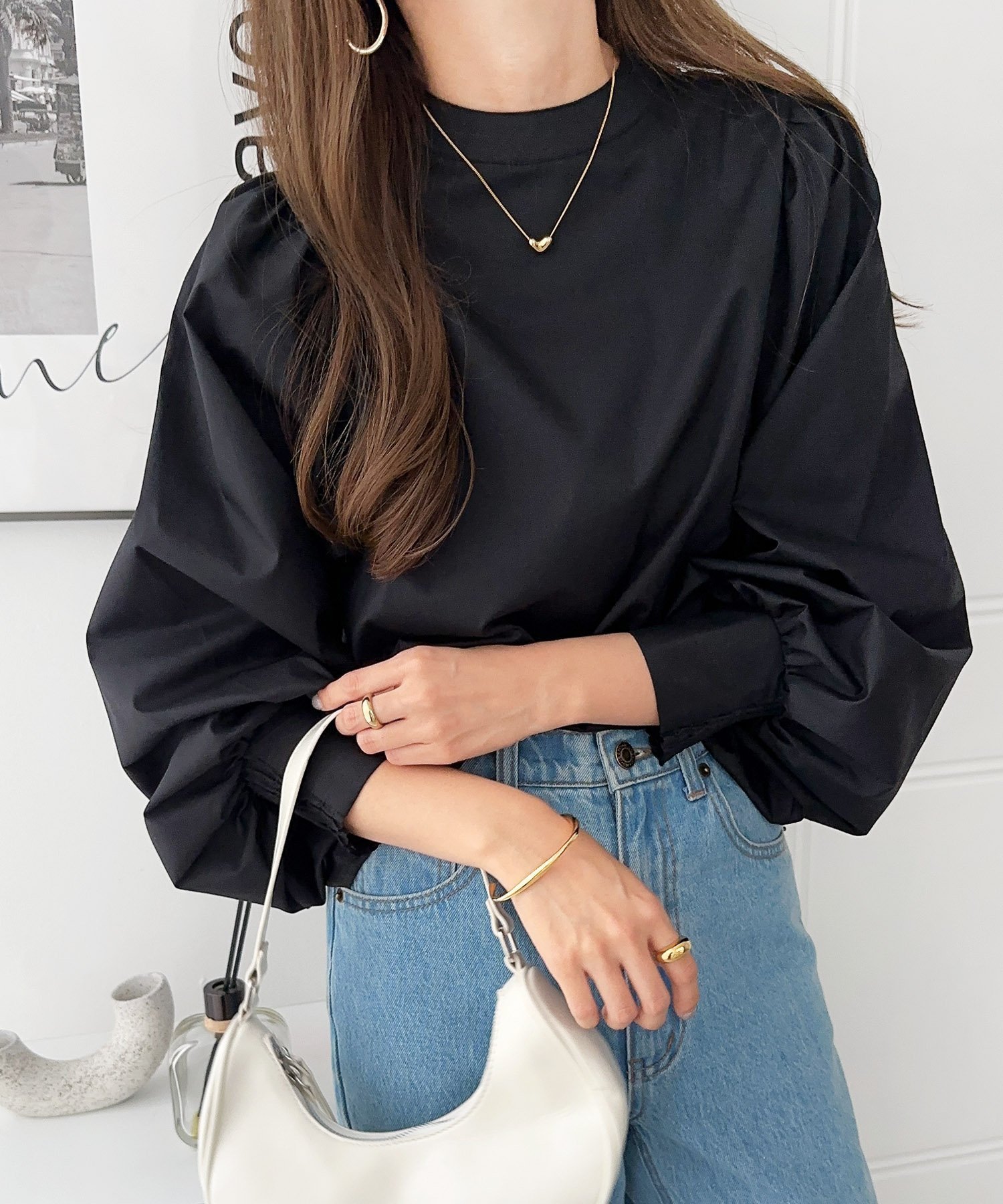【その他のブランド/Other】の前後2way ボリューム 長袖 シャツ ブラウス 人気、トレンドファッション・服の通販 founy(ファニー) 　ファッション　Fashion　レディースファッション　WOMEN　トップス・カットソー　Tops/Tshirt　シャツ/ブラウス　Shirts/Blouses　おすすめ　Recommend　クラシカル　Classical　コンパクト　Compact　サロペット　Overalls　トレンド　Trend　ベスト　Vest　ボトム　Bottom　長袖　Long Sleeve　 other-1|ID: prp329100004528717 ipo3291000000032021976