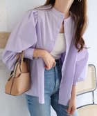 【その他のブランド/Other】の前後2way ボリューム 長袖 シャツ ブラウス ラベンダー|ID: prp329100004528717 ipo3291000000032021983