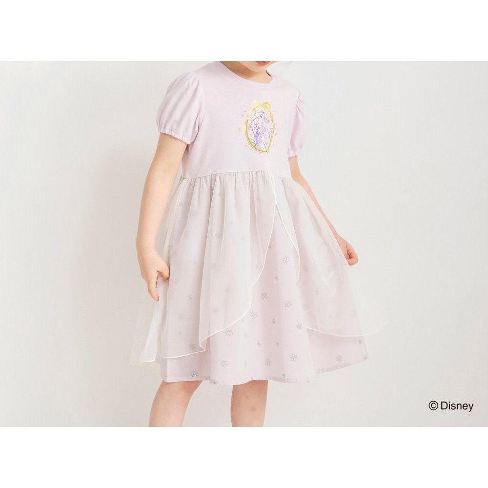 【ブランシェス/branshes / KIDS】の【DisneyCollection/ディズニーコレクション】半袖ワンピース 人気、トレンドファッション・服の通販 founy(ファニー) 　ファッション　Fashion　キッズファッション　KIDS Children’s Clothing　ワンピース　Dress/Kids　キャラクター　Character　コレクション　Collection　チュール　Tulle　プリント　Print　ポケット　Pocket　ラベンダー　Lavender　半袖　Short Sleeve　 other-1|ID: prp329100004528720 ipo3291000000032690310