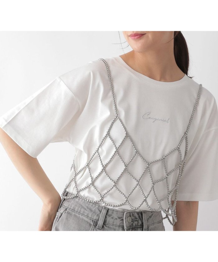 【グローバルワーク/GLOBAL WORK】のリッチクリーンプリントT/987156 インテリア・キッズ・メンズ・レディースファッション・服の通販 founy(ファニー) https://founy.com/ ファッション Fashion レディースファッション Ladies' Fashion Online インナー Inner シルク Silk スリット Slit 人気 Popularity 抗菌 Antibacterial |ID: prp329100004528725 ipo3291000000032578879