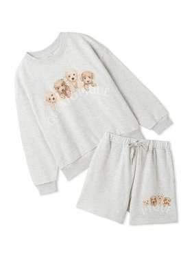 【ジェラート ピケ/gelato pique / KIDS】の【JUNIOR】トイプードル裏毛プルオーバー ショートパンツセット 人気、トレンドファッション・服の通販 founy(ファニー) ファッション Fashion キッズファッション KIDS トップス・カットソー Tops/Tees/Kids ボトムス Bottoms/Kids ショート Short セットアップ Set Up ビッグ Big プリント Print ポケット Pocket |ID:prp329100004528742