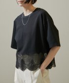 【サロン アダム エ ロペ/SALON adam et rope'】のシェルスカラップTシャツ 2 人気、トレンドファッション・服の通販 founy(ファニー) ファッション Fashion レディースファッション WOMEN トップス・カットソー Tops/Tshirt シャツ/ブラウス Shirts/Blouses ロング / Tシャツ T-Shirts クロップド Cropped シアー Sheer スカラップ Scalloped ダウン Down チュール Tulle デニム Denim プリント Print ボトム Bottom モチーフ Motif ラグジュアリー Luxury 夏 Summer 定番 Standard thumbnail ブラック(01)|ID: prp329100004528746 ipo3291000000032022135