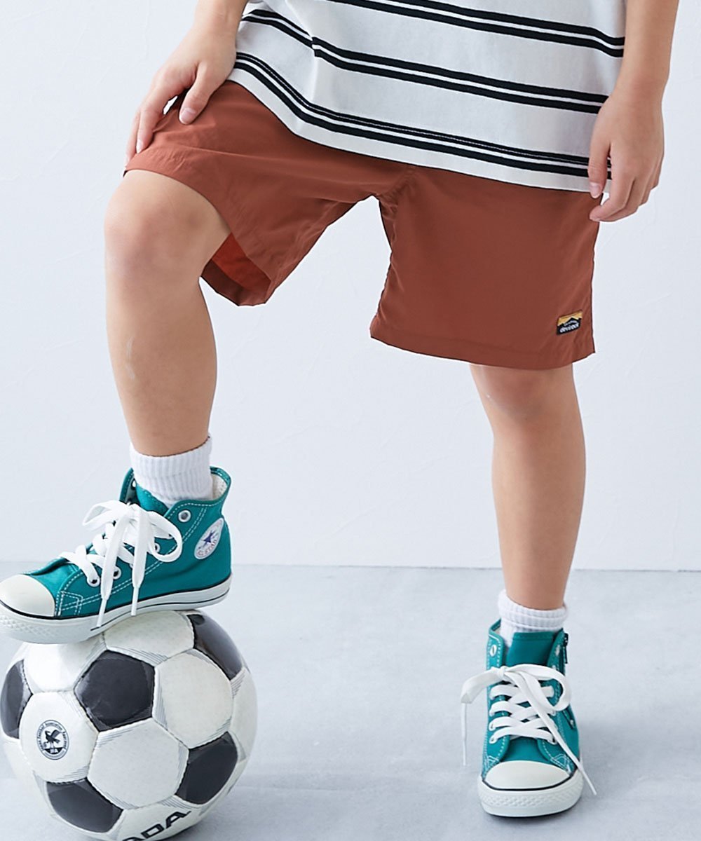 【デビロック/devirock / KIDS】の水はじく ナイロンショートパンツ(水陸両用) ハーフパンツ 25SS インテリア・キッズ・メンズ・レディースファッション・服の通販 founy(ファニー) 　ファッション　Fashion　キッズファッション　Fashion for Kids　ボトムス　Bottoms　アウトドア　Outdoor Clothing　ショート　Short, Short Length　シンプル　Simple, Minimal　ハーフ　Half, Half-Length　プリント　Print, Printed Pattern　おすすめ　Recommended / Our Picks　夏　Summer　2025年　2025　2025春夏・S/S　Spring/Summer 2025 SS25　テラコッタ|ID: prp329100004528747 ipo3291000000032022145
