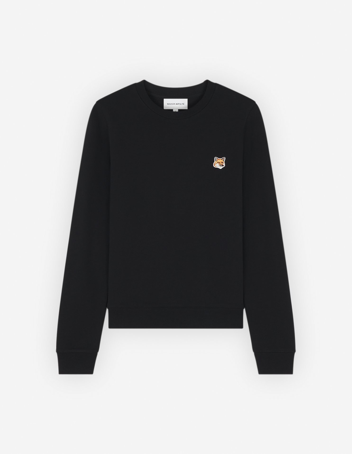 【メゾン キツネ/MAISON KITSUNE】のMaison Kitsune/FOX HEAD PATCH REGULAR SWEATSHIRT インテリア・キッズ・メンズ・レディースファッション・服の通販 founy(ファニー) 　ファッション　Fashion　レディースファッション　Ladies' Fashion Online　トップス・カットソー　Tops/Tshirt　シャツ/ブラウス　Shirts/Blouses　パーカ　Sweats　ロング / Tシャツ　T-Shirts　スウェット　Sweat　冬　Winter　クラシック　Classic　パッチ　Patch　フォックス　Fox　無地　Plain Color　A/W・秋冬　Aw・Autumn/Winter・Fw・Fall-Winter　長袖　Long Sleeve　BLACK|ID: prp329100004528748 ipo3291000000032667493