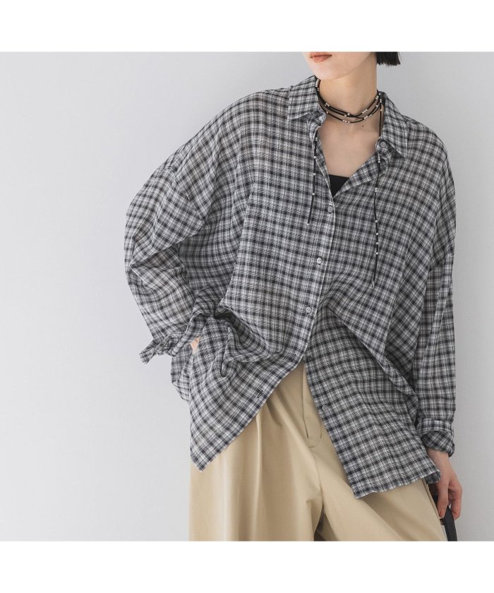 【ジーナシス/JEANASiS】のコットンボイルシアーチェックシャツ インテリア・キッズ・メンズ・レディースファッション・服の通販 founy(ファニー) https://founy.com/ ファッション Fashion レディースファッション WOMEN トップス・カットソー Tops/Tshirt シャツ/ブラウス Shirts/Blouses インナー Inner 今季 This Season チェック Check ビスチェ Bustier ボトム Bottom 羽織 Haori おすすめ Recommend 夏 Summer |ID: prp329100004528755 ipo3291000000032022178