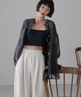 【ローリーズファーム/LOWRYS FARM】のバンドシアーシャツLS 人気、トレンドファッション・服の通販 founy(ファニー) ファッション Fashion レディースファッション WOMEN トップス・カットソー Tops/Tshirt シャツ/ブラウス Shirts/Blouses |ID:prp329100004528757