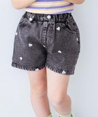 【デビロック/devirock / KIDS】のハート刺繍 デニムショートパンツ デニムパンツ ハーフパンツ 25SS ケミカルブラック|ID: prp329100004528763 ipo3291000000032728772