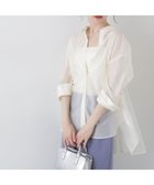 【プロポーション ボディドレッシング/PROPORTION BODY DRESSING】のシアーシャーリングブラウス ホワイト|ID: prp329100004528771 ipo3291000000032692441