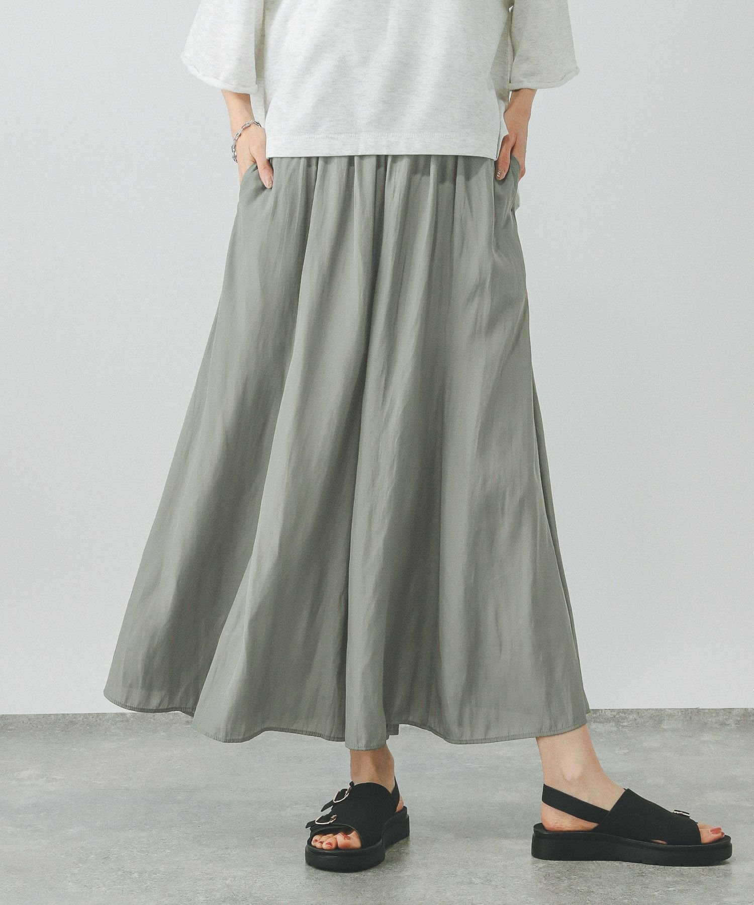 【グローバルワーク/GLOBAL WORK】のさらさらリラックスフレアワイドパンツ/147675 人気、トレンドファッション・服の通販 founy(ファニー) 　ファッション　Fashion　レディースファッション　Fashion for Women　パンツ　Pants & Trousers　コンパクト　Compact, Small Size　セットアップ　Set-Up, Coordinated Outfit　ドット　Polka Dot, Dot Pattern　ポケット　Pocket, Pocket Detail　メタル　Metal, Metal Parts　ワイド　Wide, Wide Fit　 other-1|ID: prp329100004528776 ipo3291000000032748307