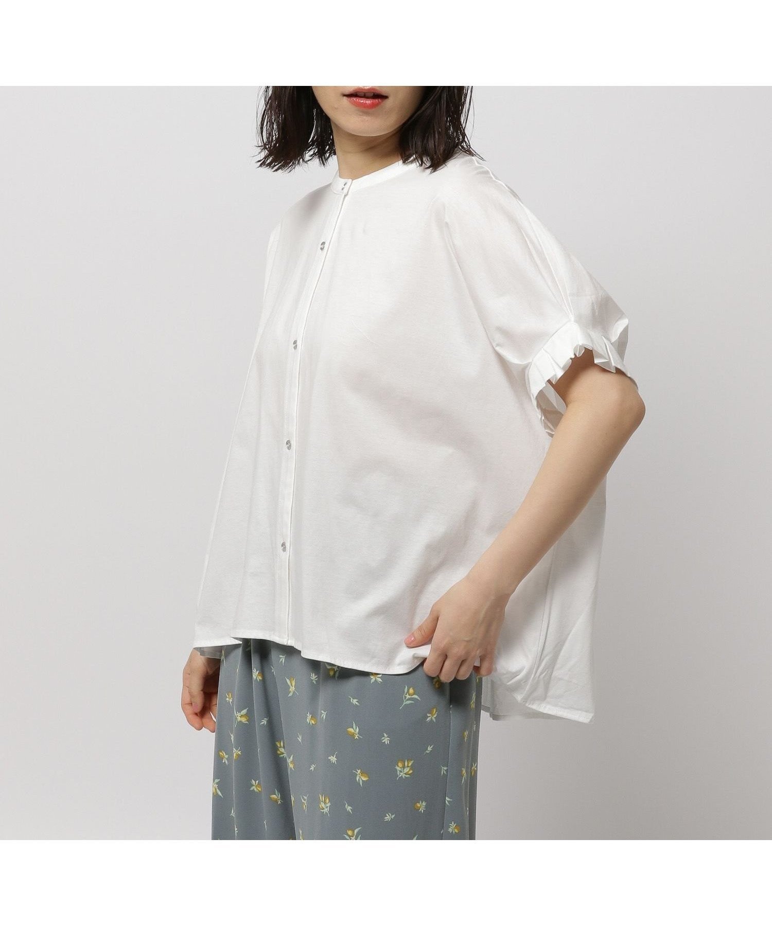 【ニコアンド/niko and】の袖フリルひんやり羽織プルオーバー インテリア・キッズ・メンズ・レディースファッション・服の通販 founy(ファニー) 　ファッション　Fashion　レディースファッション　WOMEN　トップス・カットソー　Tops/Tshirt　プルオーバー　Pullover　おすすめ　Recommend　なめらか　Smooth　ストライプ　Stripe　スラックス　Slacks　スリーブ　Sleeve　タイトスカート　Tight Skirt　デニム　Denim　バランス　Balance　フリル　Frills　フレア　Flare　エレガント 上品　Elegant　夏　Summer　春　Spring　S/S・春夏　Ss・Spring/Summer　羽織　Haori　オフ11|ID: prp329100004528778 ipo3291000000032022287