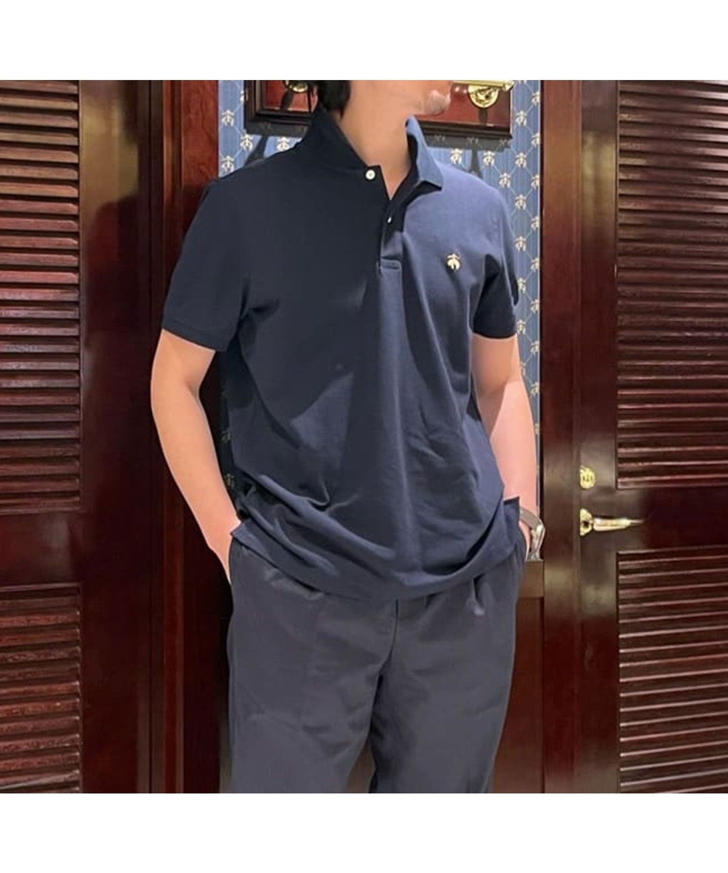 【ブルックス ブラザーズ/Brooks Brothers / MEN】のGF スーピマコットン ストレッチピケ ポロシャツ Slim Fit インテリア・キッズ・メンズ・レディースファッション・服の通販 founy(ファニー) 　ファッション　Fashion　メンズファッション　Fashion for Men　ストレッチ　Stretch, Stretchy Fabric　スリム　Slim, Slim Fit　フィット　Fit, Slim Fit　ポロシャツ　Polo Shirt, Collared Tee　半袖　Short Sleeve, Half Sleeve　ネイビー|ID: prp329100004528791 ipo3291000000032583455