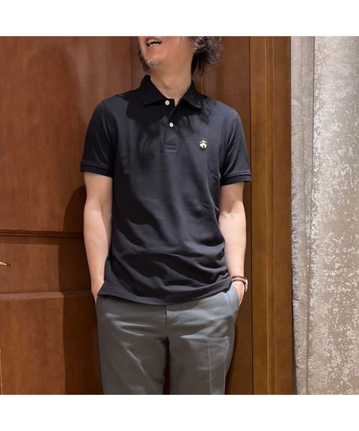 【ブルックス ブラザーズ/Brooks Brothers / MEN】のGF スーピマコットン ストレッチピケ ポロシャツ Slim Fit インテリア・キッズ・メンズ・レディースファッション・服の通販 founy(ファニー) 　ファッション　Fashion　メンズファッション　Fashion for Men　ストレッチ　Stretch, Stretchy Fabric　スリム　Slim, Slim Fit　フィット　Fit, Slim Fit　ポロシャツ　Polo Shirt, Collared Tee　半袖　Short Sleeve, Half Sleeve　ブラック|ID: prp329100004528791 ipo3291000000032583457