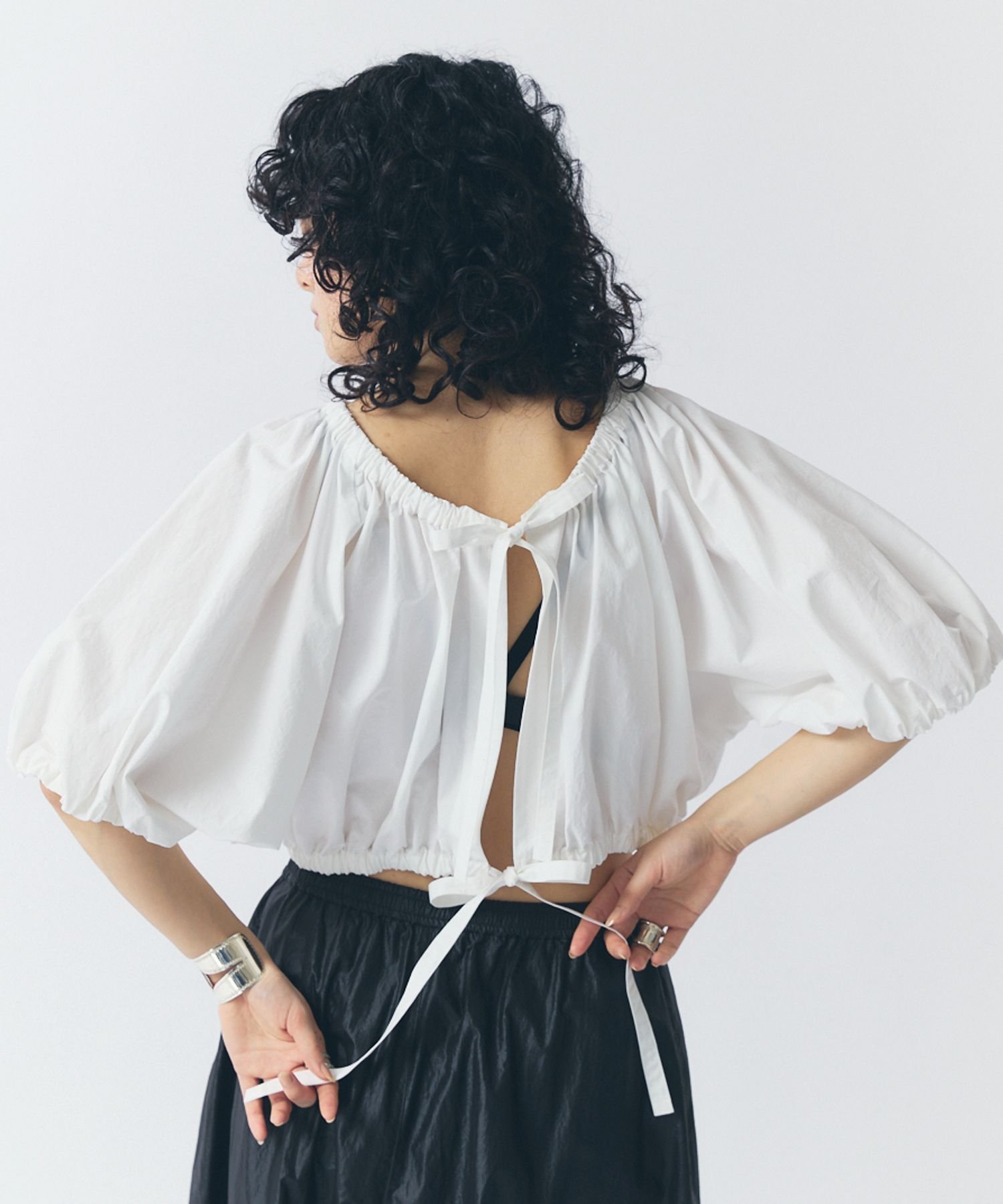 【カレンソロジー/Curensology】のギャザーボレロブラウス 人気、トレンドファッション・服の通販 founy(ファニー) 　ファッション　Fashion　レディースファッション　WOMEN　アウター　Coat Outerwear　ボレロ　Bolero jackets　トップス・カットソー　Tops/Tshirt　シャツ/ブラウス　Shirts/Blouses　エレガント 上品　Elegant　タイプライター　Typewriter　フロント　Front　ボレロ　Bolero　リボン　Ribbon　ワッシャー　Washer　日本製　Made In Japan　夏　Summer　 other-1|ID: prp329100004528802 ipo3291000000032127246