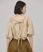【カレンソロジー/Curensology】のギャザーボレロブラウス 人気、トレンドファッション・服の通販 founy(ファニー) ファッション Fashion レディースファッション WOMEN アウター Coat Outerwear ボレロ Bolero jackets トップス・カットソー Tops/Tshirt シャツ/ブラウス Shirts/Blouses エレガント 上品 Elegant タイプライター Typewriter フロント Front ボレロ Bolero リボン Ribbon ワッシャー Washer 日本製 Made In Japan 夏 Summer thumbnail 【WEB限定】ベージュ55|ID: prp329100004528802 ipo3291000000032127252