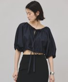 【カレンソロジー/Curensology】のギャザーボレロブラウス 人気、トレンドファッション・服の通販 founy(ファニー) ファッション Fashion レディースファッション WOMEN アウター Coat Outerwear ボレロ Bolero jackets トップス・カットソー Tops/Tshirt シャツ/ブラウス Shirts/Blouses エレガント 上品 Elegant タイプライター Typewriter フロント Front ボレロ Bolero リボン Ribbon ワッシャー Washer 日本製 Made In Japan 夏 Summer thumbnail ネイビー88|ID: prp329100004528802 ipo3291000000032127254