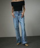【サロン アダム エ ロペ/SALON adam et rope'】のCOTTON USAセミフレアデニム 3 人気、トレンドファッション・服の通販 founy(ファニー) ファッション Fashion レディースファッション WOMEN カットオフ Cut Off デニム Denim フレア Flare 定番 Standard thumbnail サックス(48)|ID: prp329100004528811 ipo3291000000032511254