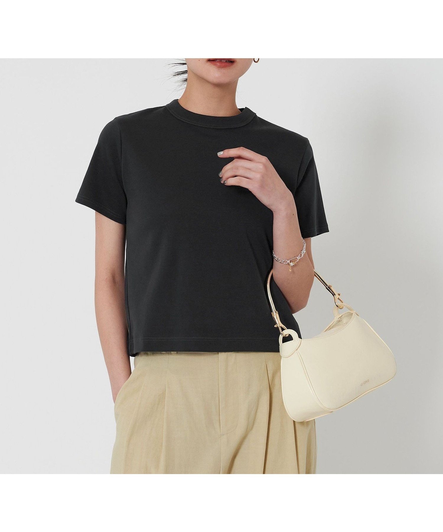 【ビューティ&ユース ユナイテッドアローズ/BEAUTY&YOUTH / UNITED ARROWS】のオーガニックコットン Tシャツ インテリア・キッズ・メンズ・レディースファッション・服の通販 founy(ファニー) 　ファッション　Fashion　レディースファッション　Fashion for Women　トップス・カットソー　Cut & Sew Tops　シャツ・ブラウス・オフィスカジュアル　Elegant Blouses & Button-Ups　ロングTシャツ・Tシャツ　Longline T-Shirts & Tees　おすすめ　Recommended / Our Picks　コンパクト　Compact, Small Size　シンプル　Simple, Minimal　スラックス　Slacks, Dress Pants　ターコイズ　Turquoise, Blue-Green　デニム　Denim, Jeans Material　トレンド　Trend, Trending Now　ベーシック　Basic, Essential　人気　Popular, Best Seller　DK.GRAY|ID: prp329100004528819 ipo3291000000032730134
