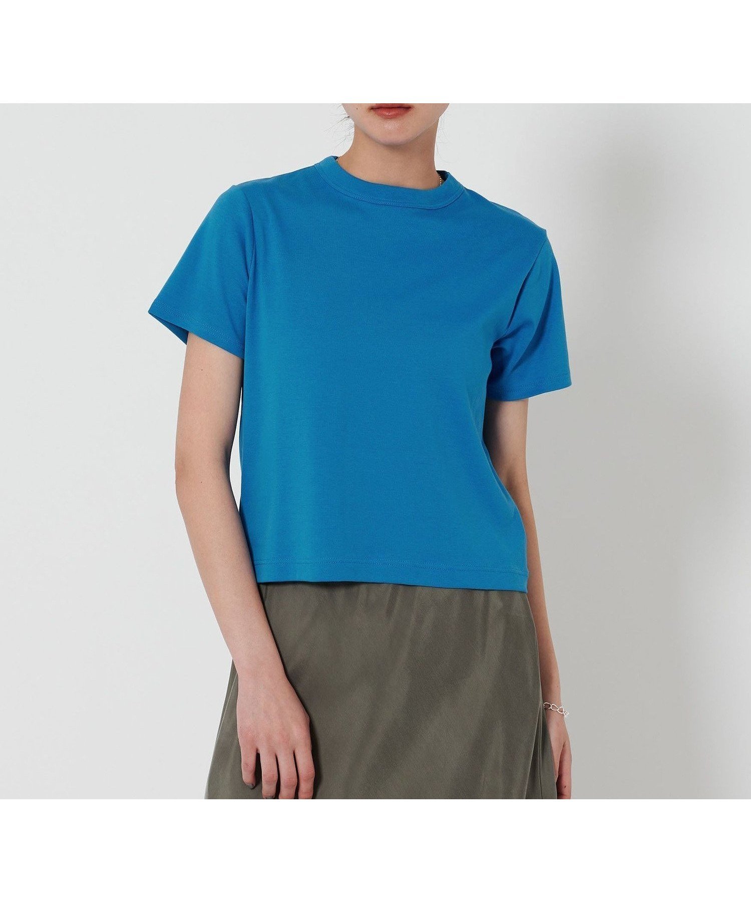 【ビューティ&ユース ユナイテッドアローズ/BEAUTY&YOUTH / UNITED ARROWS】のオーガニックコットン Tシャツ インテリア・キッズ・メンズ・レディースファッション・服の通販 founy(ファニー) 　ファッション　Fashion　レディースファッション　Fashion for Women　トップス・カットソー　Cut & Sew Tops　シャツ・ブラウス・オフィスカジュアル　Elegant Blouses & Button-Ups　ロングTシャツ・Tシャツ　Longline T-Shirts & Tees　おすすめ　Recommended / Our Picks　コンパクト　Compact, Small Size　シンプル　Simple, Minimal　スラックス　Slacks, Dress Pants　ターコイズ　Turquoise, Blue-Green　デニム　Denim, Jeans Material　トレンド　Trend, Trending Now　ベーシック　Basic, Essential　人気　Popular, Best Seller　TURQUOISE|ID: prp329100004528819 ipo3291000000032730136