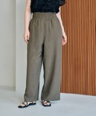 【レプシィム ローリーズファーム/LEPSIM LOWRYS FARM】の《リネンライクドライシリーズ》ギャザーワイドストレートパンツ ブラウン58|ID: prp329100004528824 ipo3291000000032610859