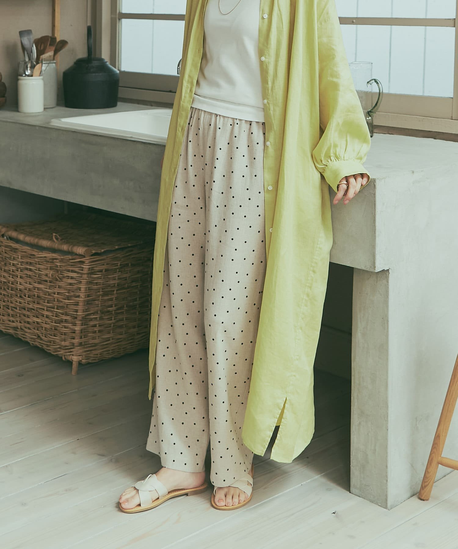 【アーバンリサーチ ドアーズ/URBAN RESEARCH DOORS】のリネンレーヨンドットイージーパンツ インテリア・キッズ・メンズ・レディースファッション・服の通販 founy(ファニー) 　ファッション　Fashion　レディースファッション　Fashion for Women　パンツ　Pants & Trousers　2025年　2025　2025春夏・S/S　Spring/Summer 2025 SS25　ダウン　Down, Puffer　ドット　Polka Dot, Dot Pattern　プリント　Print, Printed Pattern　ベーシック　Basic, Essential　ミックス　Mix, Mixed Style　ランダム　Random, Irregular　リネン　Linen, Linen Fabric　リラックス　Relax, Relaxed Fit　ワイド　Wide, Wide Fit　エレガント 上品　Elegant　人気　Popular, Best Seller　夏　Summer　S/S・春夏　SS, Spring/Summer, Warm Season　NATURAL|ID: prp329100004528830 ipo3291000000032250663