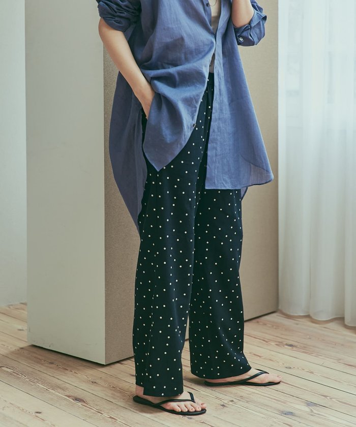 【アーバンリサーチ ドアーズ/URBAN RESEARCH DOORS】のリネンレーヨンドットイージーパンツ インテリア・キッズ・メンズ・レディースファッション・服の通販 founy(ファニー) https://founy.com/ ファッション Fashion レディースファッション Fashion for Women パンツ Pants & Trousers 2025年 2025 2025春夏・S/S Spring/Summer 2025 SS25 ダウン Down, Puffer ドット Polka Dot, Dot Pattern プリント Print, Printed Pattern ベーシック Basic, Essential ミックス Mix, Mixed Style ランダム Random, Irregular リネン Linen, Linen Fabric リラックス Relax, Relaxed Fit ワイド Wide, Wide Fit エレガント 上品 Elegant 人気 Popular, Best Seller 夏 Summer S/S・春夏 SS, Spring/Summer, Warm Season |ID: prp329100004528830 ipo3291000000032379203
