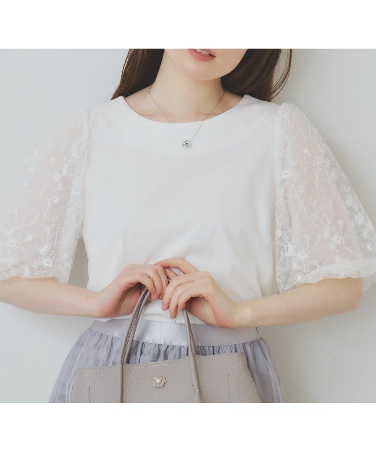 【インデックス/INDEX】のシアーバルーンスリーブトップス【洗濯機洗い可/接触冷感】 人気、トレンドファッション・服の通販 founy(ファニー) 　ファッション　Fashion　レディースファッション　Ladies' Fashion Online　トップス・カットソー　Tops/Tshirt　おすすめ　Recommend　シルケット　Mercerization　スリーブ　Sleeve　バルーン　Balloon　エレガント 上品　Elegant　 other-1|ID: prp329100004528847 ipo3291000000032656697