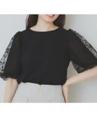 【インデックス/INDEX】のシアーバルーンスリーブトップス【洗濯機洗い可/接触冷感】 人気、トレンドファッション・服の通販 founy(ファニー) ファッション Fashion レディースファッション Ladies' Fashion Online トップス・カットソー Tops/Tshirt おすすめ Recommend シルケット Mercerization スリーブ Sleeve バルーン Balloon エレガント 上品 Elegant thumbnail ブラック|ID: prp329100004528847 ipo3291000000032656701