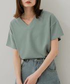 【センスオブプレイス/SENSE OF PLACE by URBAN RESEARCH】のミラノリブVネックTシャツ L.KHAKI|ID: prp329100004528848 ipo3291000000032022558