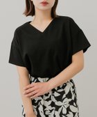 【センスオブプレイス/SENSE OF PLACE by URBAN RESEARCH】のミラノリブVネックTシャツ BLACK|ID: prp329100004528848 ipo3291000000032022561