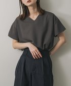 【センスオブプレイス/SENSE OF PLACE by URBAN RESEARCH】のミラノリブVネックTシャツ CHARCOAL|ID: prp329100004528848 ipo3291000000033532592