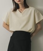 【センスオブプレイス/SENSE OF PLACE by URBAN RESEARCH】のミラノリブVネックTシャツ OFF WHITE|ID: prp329100004528848 ipo3291000000033532595