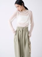 【ミースロエ/MIESROHE】のアシンメトリーギャザーTOPS WHT[001]|ID: prp329100004528872 ipo3291000000032698337