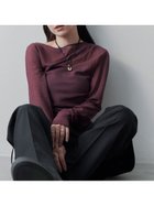 【ミースロエ/MIESROHE】のアシンメトリーギャザーTOPS WINE[049]|ID: prp329100004528872 ipo3291000000032698340