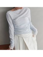 【ミースロエ/MIESROHE】のアシンメトリーギャザーTOPS LBLU[081]|ID: prp329100004528872 ipo3291000000032698341