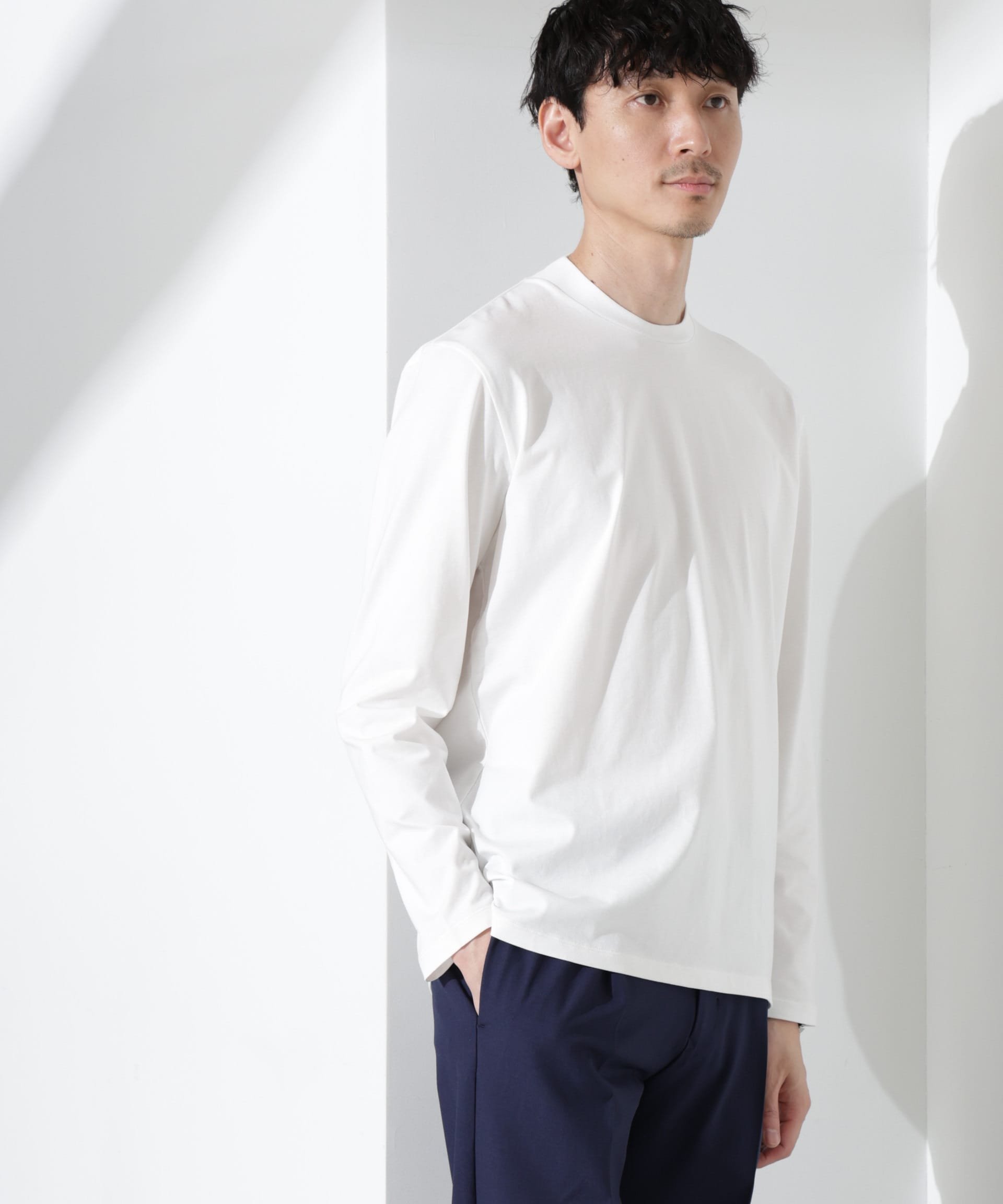 【ナノ ユニバース/nano universe / MEN】のジャケT クルーネック 長袖 インテリア・キッズ・メンズ・レディースファッション・服の通販 founy(ファニー) 　ファッション　Fashion　メンズファッション　MEN　インナー　Inner　春　Spring　シルク　Silk　シルケット　Mercerization　ジャケット　Jacket　スマート　Smart　スーツ　Suit　長袖　Long Sleeve　バランス　Balance　パフォーマンス　Performance　フィット　Fit　フォーマル　Formal　S/S・春夏　Ss・Spring/Summer　夏　Summer　エレガント 上品　Elegant　ビジネス 仕事 通勤　Business　2025年　2025　2025春夏・S/S　Ss,Spring/Summer,2025　ホワイト|ID: prp329100004528881 ipo3291000000032082970