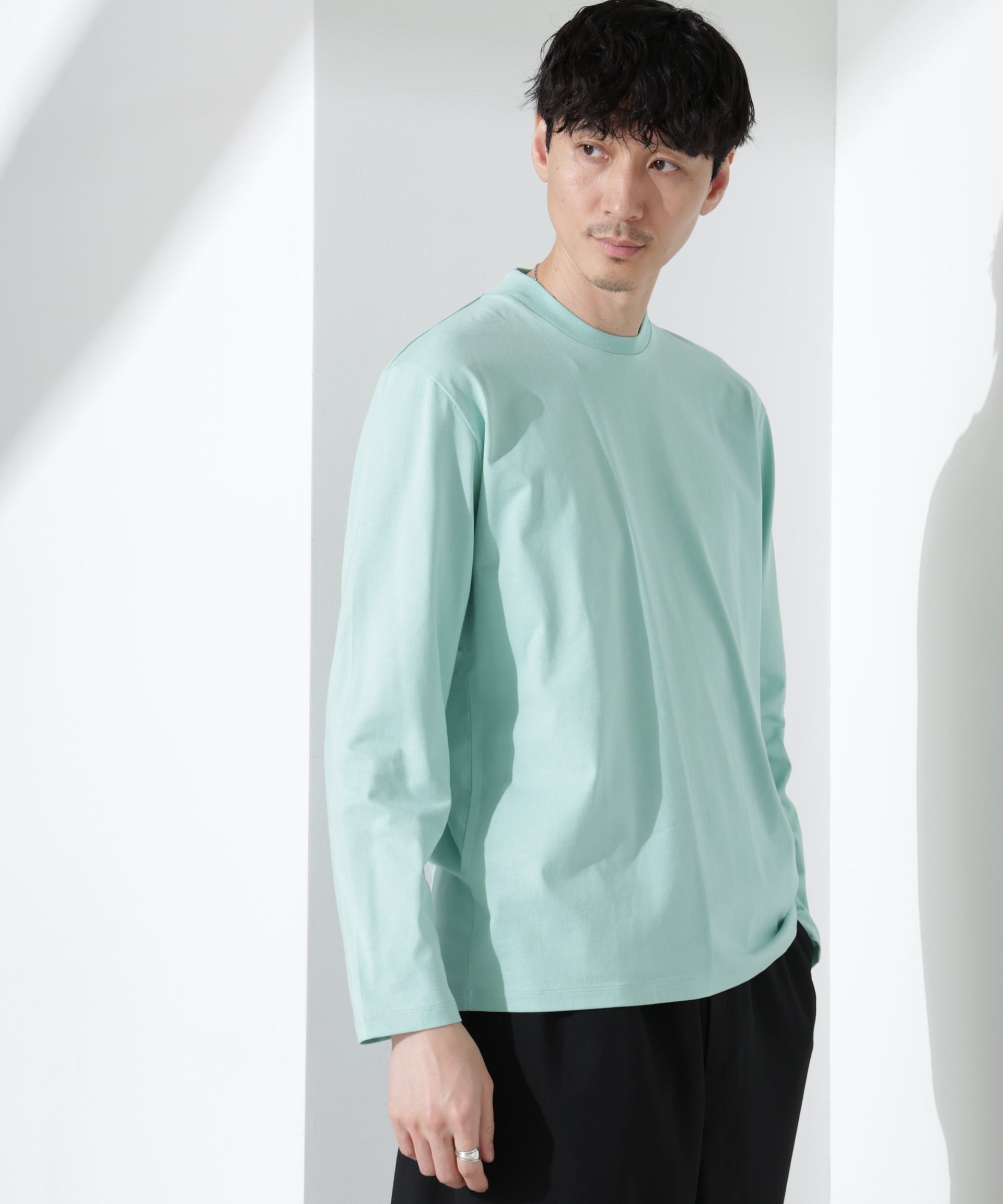 【ナノ ユニバース/nano universe / MEN】のジャケT クルーネック 長袖 インテリア・キッズ・メンズ・レディースファッション・服の通販 founy(ファニー) 　ファッション　Fashion　メンズファッション　MEN　インナー　Inner　春　Spring　シルク　Silk　シルケット　Mercerization　ジャケット　Jacket　スマート　Smart　スーツ　Suit　長袖　Long Sleeve　バランス　Balance　パフォーマンス　Performance　フィット　Fit　フォーマル　Formal　S/S・春夏　Ss・Spring/Summer　夏　Summer　エレガント 上品　Elegant　ビジネス 仕事 通勤　Business　2025年　2025　2025春夏・S/S　Ss,Spring/Summer,2025　L.グリーン|ID: prp329100004528881 ipo3291000000032082971