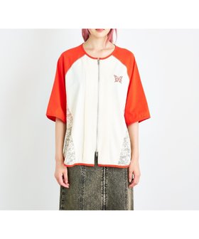 【アナスイ/ANNA SUI】のレースドッキングダブルジップシャツ 人気、トレンドファッション・服の通販 founy(ファニー) ファッション Fashion レディースファッション WOMEN トップス・カットソー Tops/Tshirt シャツ/ブラウス Shirts/Blouses スポーティ Sporty フロント Front レース Race |ID:prp329100004528888