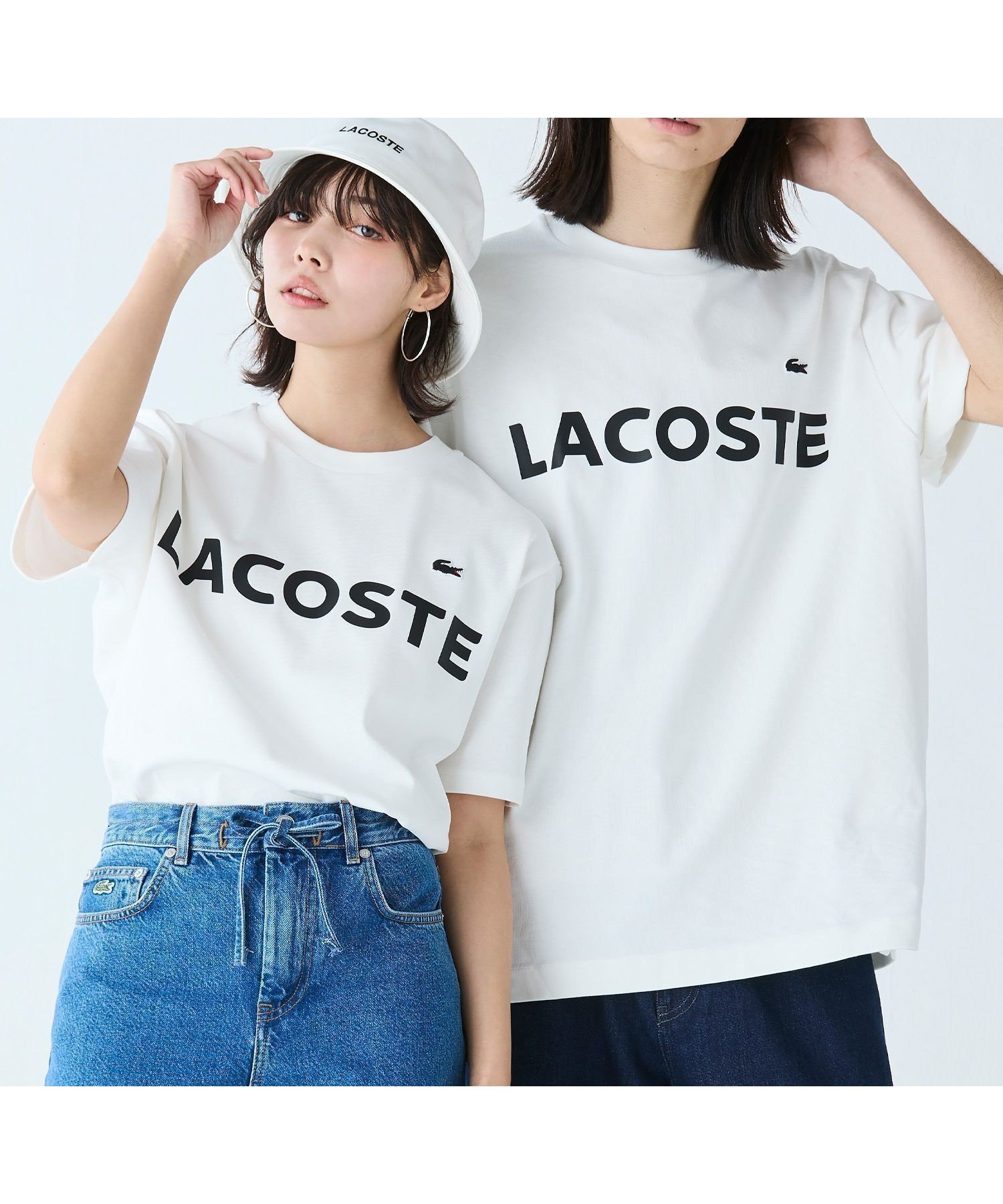 【ラコステ/LACOSTE】のヘビーウェイトブランドネーム ラバープリント ロゴ半袖Tシャツ インテリア・キッズ・メンズ・レディースファッション・服の通販 founy(ファニー) 　ファッション　Fashion　レディースファッション　WOMEN　トップス・カットソー　Tops/Tshirt　シャツ/ブラウス　Shirts/Blouses　ロング / Tシャツ　T-Shirts　シンプル　Simple　ジャージ　Jersey　スリット　Slit　プリント　Print　ラバー　Rubber　半袖　Short Sleeve　オフホワイト|ID: prp329100004528889 ipo3291000000032239587