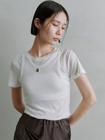 【ミースロエ/MIESROHE】のツイストレイヤードT 人気、トレンドファッション・服の通販 founy(ファニー) 　ファッション　Fashion　レディースファッション　Ladies' Fashion Online　5月号　May Issue　コンパクト　Compact　トレンド　Trend　バルーン　Balloon　ロング　Long　雑誌　Magazine　 other-1|ID: prp329100004528891 ipo3291000000032564995
