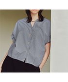 【ビームス ハート/BEAMS HEART】の【WEB限定色あり/ベストセラー/ウォッシャブル/半袖】スキッパーネック カットソー 25SS きれいめ お仕事 ブラウス見え キーネック 人気、トレンドファッション・服の通販 founy(ファニー) ファッション Fashion レディースファッション WOMEN アウター Coat Outerwear トップス・カットソー Tops/Tshirt シャツ/ブラウス Shirts/Blouses ベスト/ジレ Gilets/Vests カットソー Cut and Sewn ウォッシャブル Washable カットソー Cut And Sew シルケット Mercerization スキッパー Skipper バランス Balance フェミニン Feminine フリル Frills フロント Front ボトム Bottom 半袖 Short Sleeve おすすめ Recommend エレガント 上品 Elegant ビジネス 仕事 通勤 Business 2025年 2025 2025春夏・S/S Ss,Spring/Summer,2025 thumbnail NAVY STRIPE|ID: prp329100004528910 ipo3291000000032022809