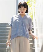 【ビームス ハート/BEAMS HEART】の【6/5新規値下げ】【WEB限定色あり/ベストセラー/ウォッシャブル/半袖】スキッパーネック カットソー 25SS きれいめ お仕事 ブラウス見え キーネック NAVY STRIPE|ID: prp329100004528910 ipo3291000000032372667