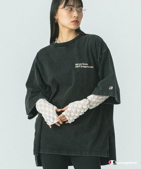 【ローズバッド/ROSE BUD】の【Champion別注】(ROSE BUD*Champion)LOGO EMBROIDERY BIG TEE 人気、トレンドファッション・服の通販 founy(ファニー) ファッション Fashion レディースファッション Ladies' Fashion Online カットソー Cut And Sew シンプル Simple チュニック Tunic 人気 Popularity パープル Purple ビッグ Big 別注 Special Order 再入荷 Restock/Back In Stock/Re Arrival おすすめ Recommend |ID:prp329100004528938