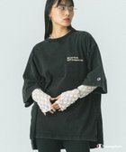 【ローズバッド/ROSE BUD】の【Champion別注】(ROSE BUD*Champion)LOGO EMBROIDERY BIG TEE 人気、トレンドファッション・服の通販 founy(ファニー) ファッション Fashion レディースファッション Ladies' Fashion Online カットソー Cut And Sew シンプル Simple チュニック Tunic 人気 Popularity パープル Purple ビッグ Big 別注 Special Order 再入荷 Restock/Back In Stock/Re Arrival おすすめ Recommend thumbnail BLACK|ID: prp329100004528938 ipo3291000000032672403
