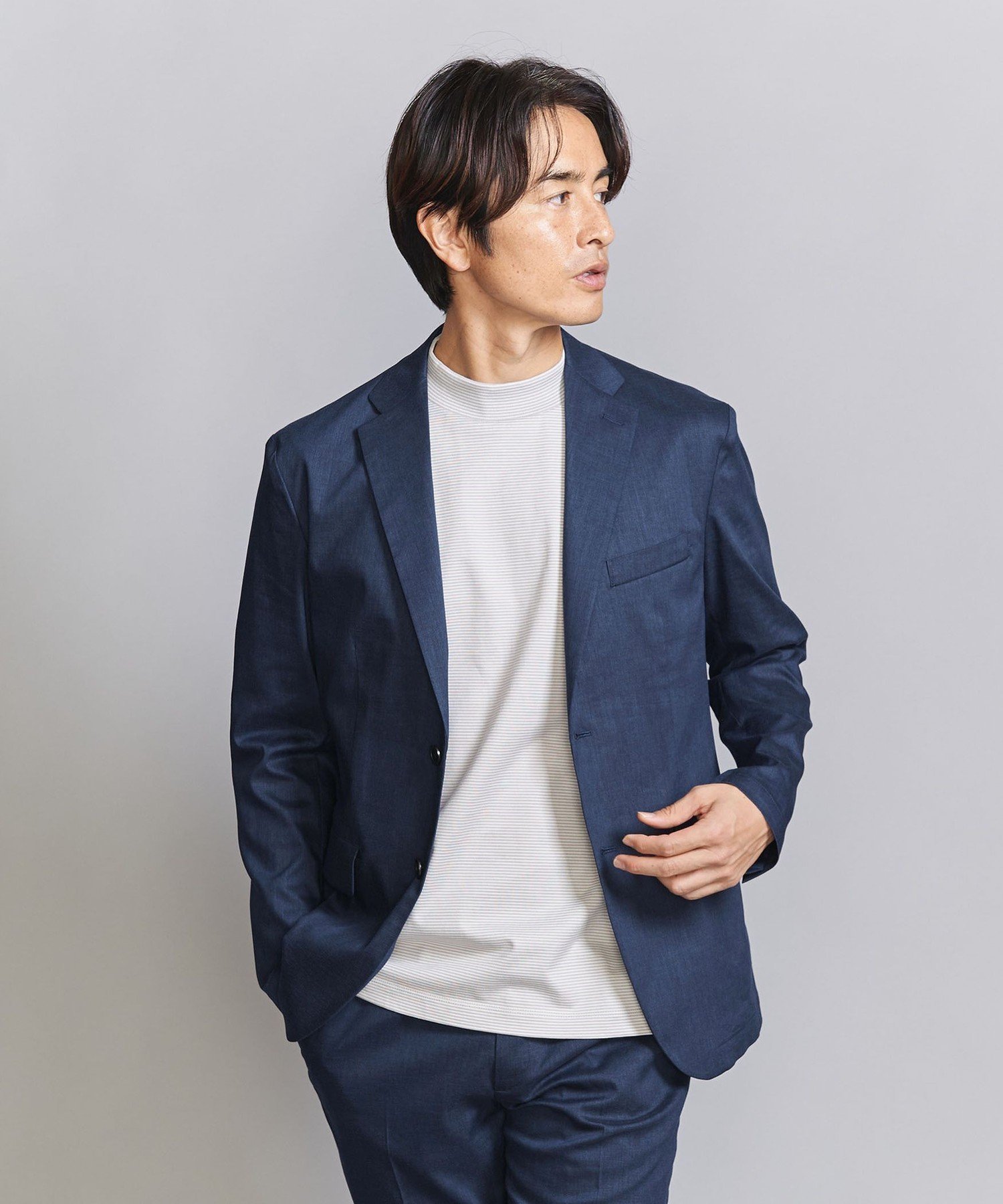 【ビューティ&ユース ユナイテッドアローズ/BEAUTY&YOUTH / UNITED ARROWS / MEN】の東レ/TORAY ドライ ポリエステル 2ボタン ジャケット - セットアップ対応 ヨコストレッチ ウォッシャブル - インテリア・キッズ・メンズ・レディースファッション・服の通販 founy(ファニー) 　ファッション　Fashion　メンズファッション　MEN　セットアップ　Setup/Men　ウォッシャブル　Washable　コンパクト　Compact　シェイプ　Shape　ジャケット　Jacket　スタンダード　Standard　ストレッチ　Stretch　スラックス　Slacks　スリム　Slim　セットアップ　Set Up　ポケット　Pocket　別注　Special Order　おすすめ　Recommend　ROYAL|ID: prp329100004528948 ipo3291000000032022944