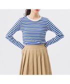 【ビームス ウイメン/BEAMS】の【定番人気!】BEAMS BOY / フライス 1cm ボーダー ウォッシャブル カットソー 25SS 人気、トレンドファッション・服の通販 founy(ファニー) ファッション Fashion レディースファッション WOMEN トップス・カットソー Tops/Tshirt カットソー Cut and Sewn インナー Inner ウォッシャブル Washable カットソー Cut And Sew スウェット Sweat スタンダード Standard 定番 Standard 人気 Popularity フィット Fit ベーシック Basic ボーダー Border ワンポイント One Point 2025年 2025 2025春夏・S/S Ss,Spring/Summer,2025 thumbnail WHITE/BLUE|ID: prp329100004528954 ipo3291000000032022972
