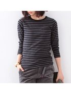 【ビームス ウイメン/BEAMS】の【定番人気!】BEAMS BOY / フライス 1cm ボーダー ウォッシャブル カットソー 25SS T.CHL/BLK|ID: prp329100004528954 ipo3291000000033862240