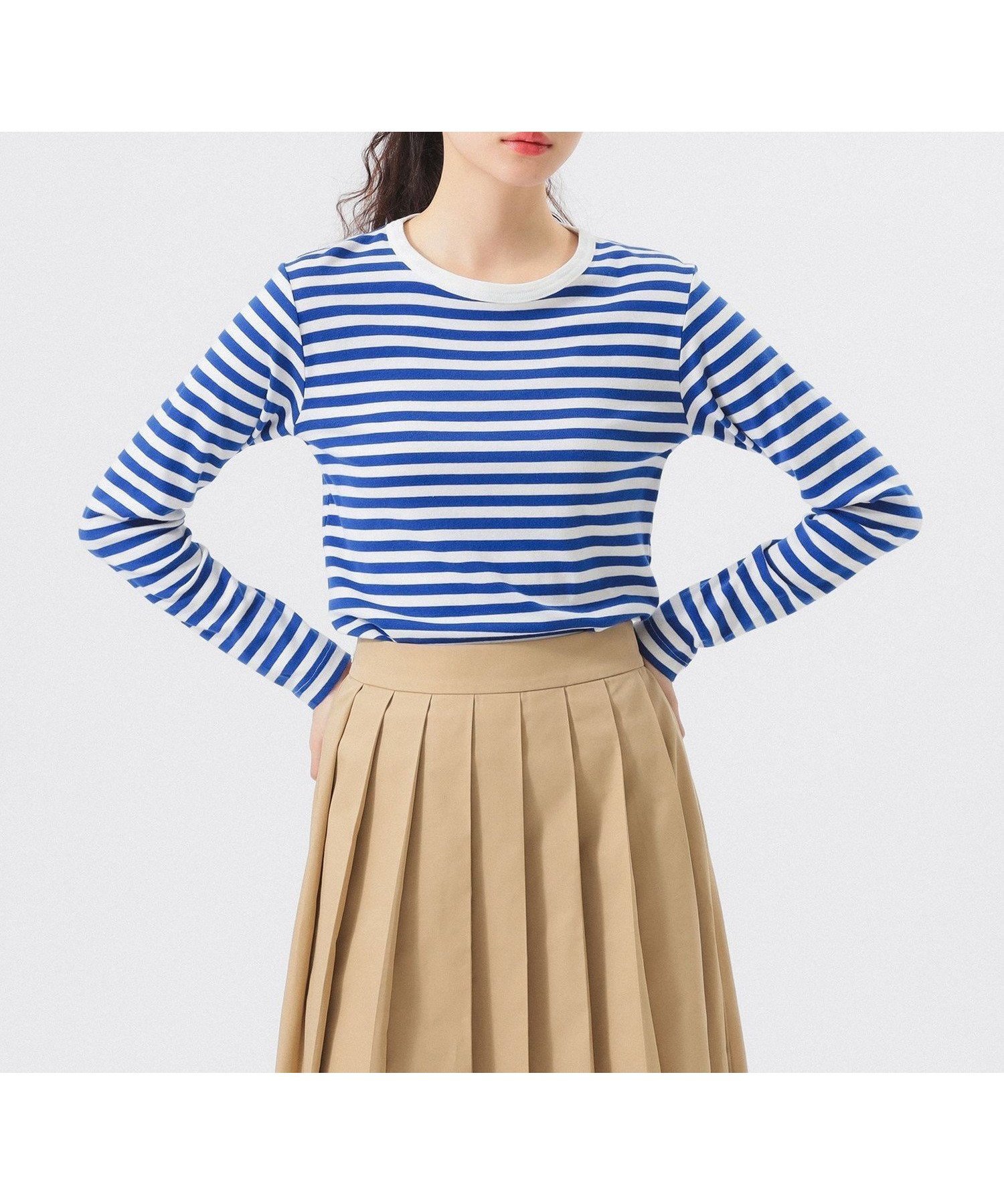 【ビームス ウイメン/BEAMS】の【定番人気!】BEAMS BOY / フライス 1cm ボーダー ウォッシャブル カットソー 25AW インテリア・キッズ・メンズ・レディースファッション・服の通販 founy(ファニー) ファッション Fashion レディースファッション Fashion for Women トップス・カットソー Cut & Sew Tops カットソー・ベーシックTシャツ Cut-and-Sewn Tops / Stretch Tees & Basics インナー Innerwear ウォッシャブル Machine Washable カットソー Cut and Sewn Top スウェット / スエット Sweatshirt, Sweatwear スタンダード Standard, Basic 定番 Standard, Basic Item 人気 Popular, Best Seller フィット Fit, Slim Fit ベーシック Basic, Essential ボーダー Border, Stripe ワンポイント One Point, Statement Accent おすすめ Recommended / Our Picks 2025年 2025 2025-2026秋冬・A/W Autumn/Winter 2025–26 AW25–26 WHITE/BLUE|ID: prp329100004528954 ipo3291000000034476299