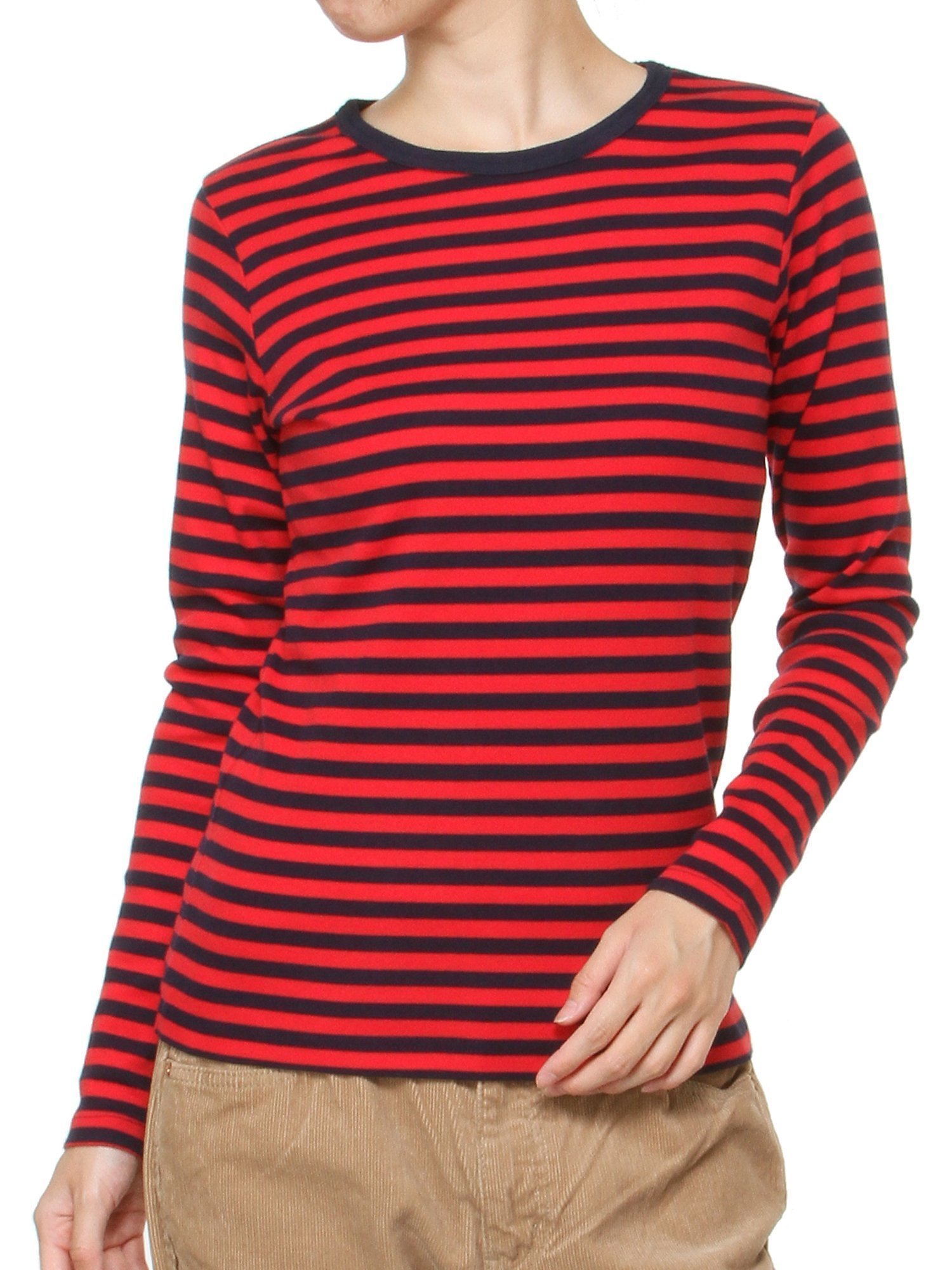 【ビームス ウイメン/BEAMS】の【定番人気!】BEAMS BOY / フライス 1cm ボーダー ウォッシャブル カットソー 25AW インテリア・キッズ・メンズ・レディースファッション・服の通販 founy(ファニー) ファッション Fashion レディースファッション Fashion for Women トップス・カットソー Cut & Sew Tops カットソー・ベーシックTシャツ Cut-and-Sewn Tops / Stretch Tees & Basics インナー Innerwear ウォッシャブル Machine Washable カットソー Cut and Sewn Top スウェット / スエット Sweatshirt, Sweatwear スタンダード Standard, Basic 定番 Standard, Basic Item 人気 Popular, Best Seller フィット Fit, Slim Fit ベーシック Basic, Essential ボーダー Border, Stripe ワンポイント One Point, Statement Accent おすすめ Recommended / Our Picks 2025年 2025 2025-2026秋冬・A/W Autumn/Winter 2025–26 AW25–26 NY/RED|ID: prp329100004528954 ipo3291000000034476313