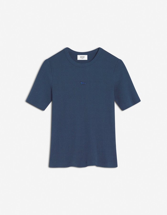 【メゾン キツネ/MAISON KITSUNE】のMaison Kitsune/BABY FOX RIBBED FITTED TEE-SHIRT インテリア・キッズ・メンズ・レディースファッション・服の通販 founy(ファニー) https://founy.com/ ファッション Fashion レディースファッション Ladies' Fashion Online トップス・カットソー Tops/Tshirt シャツ/ブラウス Shirts/Blouses パッチ Patch フィット Fit フロント Front 半袖 Short Sleeve 夏 Summer S/S・春夏 Ss・Spring/Summer |ID: prp329100004528960 ipo3291000000032651284